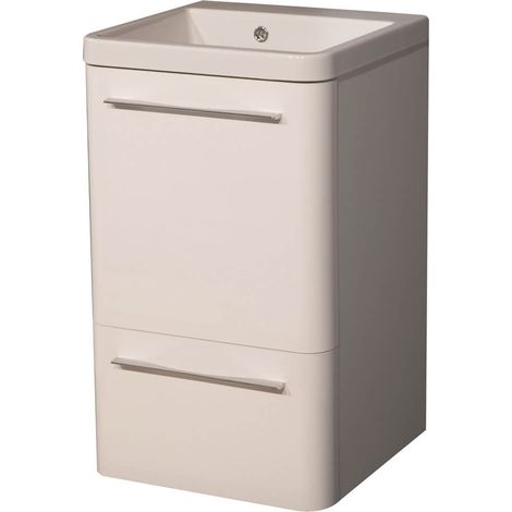 Mobile Lavatoio 50,5x50,5x87 cm 2 Cassetti Montegrappa Novella Dipiù Bianco (1/5)