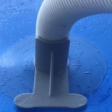 supports pour tuyau de piscine : Gris – Compatibles avec les tuyaux de 30 à 37 mm, par exemple Intex (1/3)