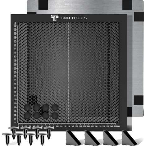 Graveur Laser CNC, Table en Aluminium en Nid d'Abeille, Qualité de Découpe Améliorée, Kit de nid d'abeille, 430x400x22mm (1/2)