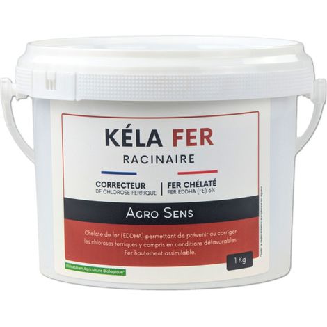 Kélafer Racinaire - Chélate de fer pour application racinaire - Seau 1 kg