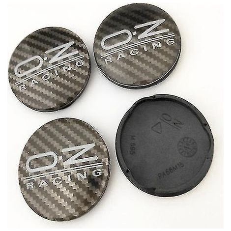 4 Radkappen mit 62 mm Durchmesser für Oz Racing M595 Felgen aus Oz-Leichtmetall, Farbe: Carbon Black. (1/4)