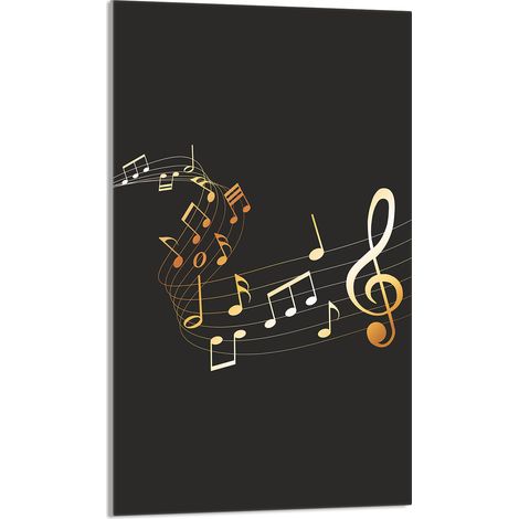 Glasschneidebrett 30x52 Musik