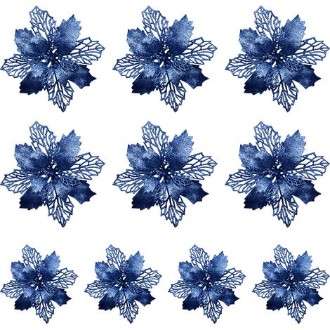 10 flores de cebolla rosa recortadas, con clip extraíble, decoración para árbol de Navidad, para interiores (1/5)