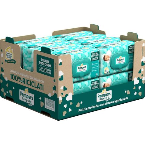 PAMPERS SALVIETTE UMIDIFICATE BAMBINI BABY FRESH 1300 PZ (1/5)