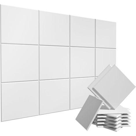 Lot de 12 Panneaux Acoustiques Autocollants 30x30 cm – Isolation Phonique Murale en Polyester (1/5)