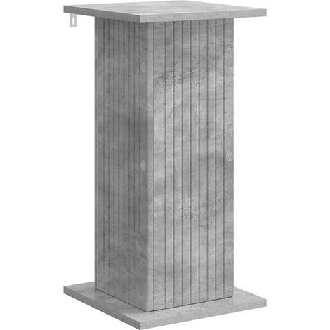 Support pour plantes en béton gris, 30,5 x 30 x 60,5 cm (1/5)
