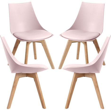 Packs Sillas Comedor - Pack 4 Sillas Blok - Rosa (1/5)