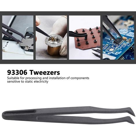 93306 Antistatische Pinzette aus Kohlefaser (1/5)