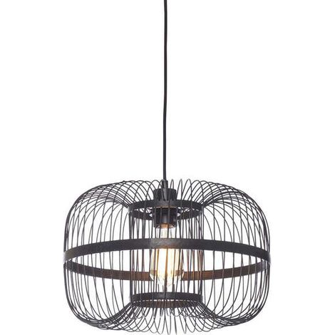[GEBRAUCHT] B-Ware GOOD & MOJO Hängelampe Hängeleuchte Hokkaido LED Pendelleuchte schwarz 25cm Höhe (1/2)