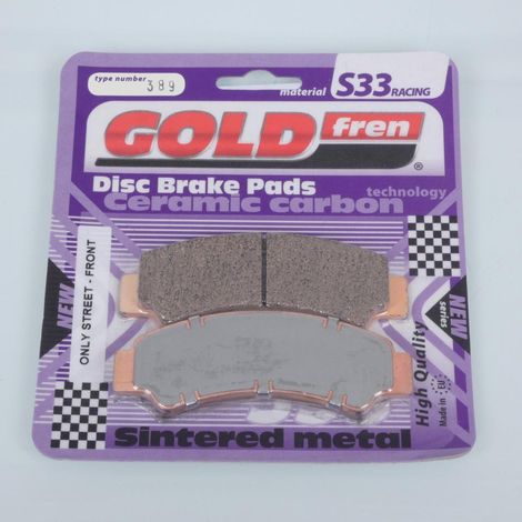 Plaquette frein Gold Fren pour quad CF moto 500 C FORCE S Short (1/2)