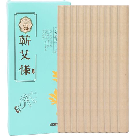 10 bâtons de moxa naturels, forte pénétration, thérapie de guérison par moxibustion, rouleaux d'armoise, set complet (1/5)