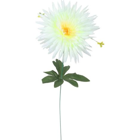 Flor de aster artificial en color blanco, altura 55 cm (1/2)