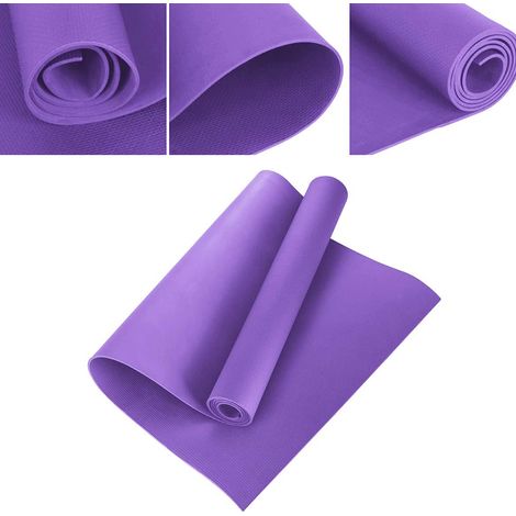 4 mm dicke EVA-Yogamatte, rutschfest, schlank, für Yoga, Heim-Fitnessstudio, Pilates und Fitness. (1/5)