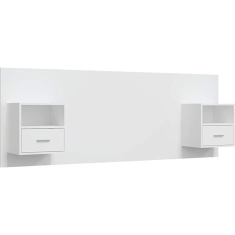 Maison Exclusive - Cabecero de cama con mesitas madera contrachap (1/5)