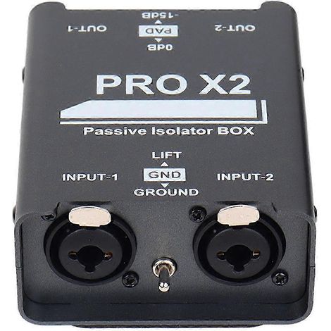 Isolateur audio 2 voies, éliminateur de courant, XLR 6,5, table de mixage en permalloy, diffusion en direct