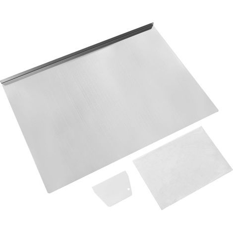 Planche à découper en acier inoxydable 70 x 50 cm – Antidérapante – Résistante à la rouille et à la moisissure – Double usage pour légumes et viandes (1/5)