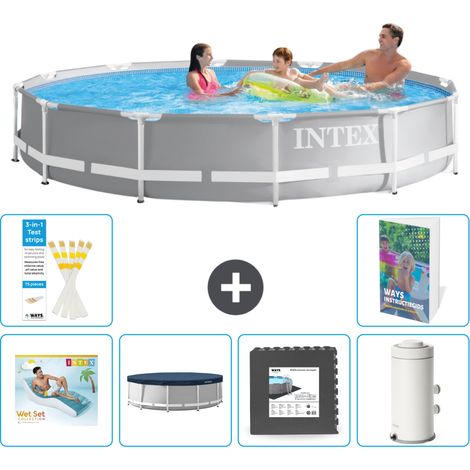 Prism Frame Pool Rund - 366x76 cm - 7-teilig S11