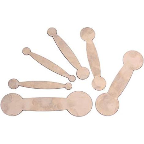 Outils de réparation de coussinets de clarinette en acier 6 pièces outil de réparation de bois argent (1/5)
