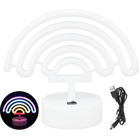 Lumière de chevet LED néon colorée, lampe de nuit décorative pour demande en mariage, mariage, anniversaire ou fête - Cadeau idéal.