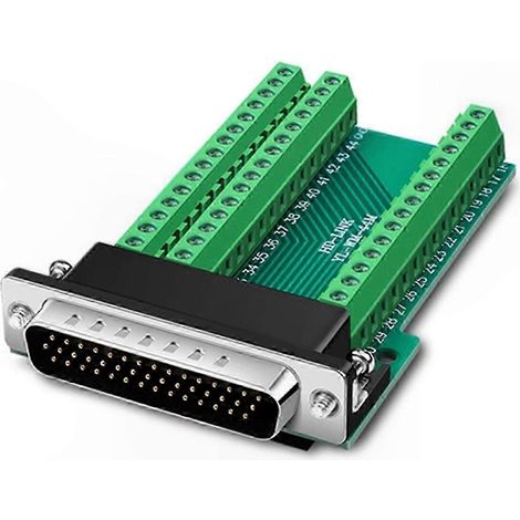 Connecteur D-SUB 44 broches mâle 3 rangées, solution sans soudure pour industrie, raccordement rapide, haute fiabilité, 44 points, adapté équipements professionnels. (1/5)