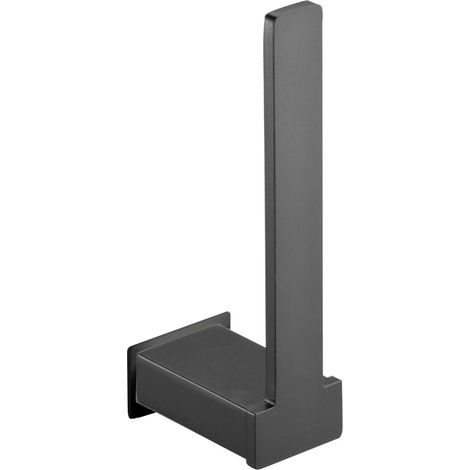 Portarrollos reserva de pared adhesivo, serie YASS, acabado negro mate - MANILLONS TORRENT (1/2)