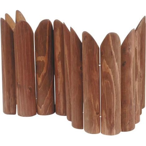Bordo Ornamentale in Legno & Mezzo Tronchetto & 1,2x(h)0,3mt (1/2)