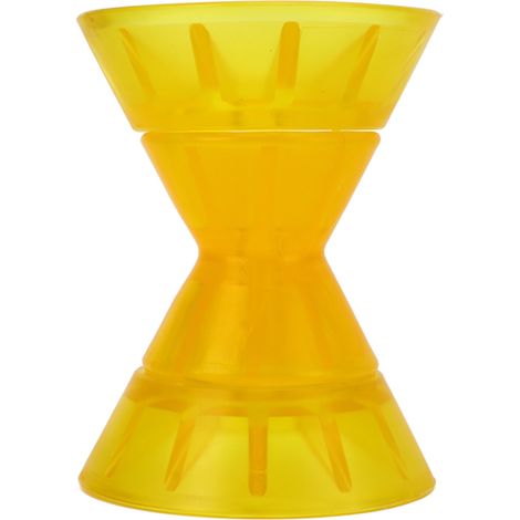 Rouleau de proue marin en 3 parties, moulé en PVC jaune, pour réduire la traînée, destiné aux caravanes, bateaux, remorques et camping-cars. (1/5)