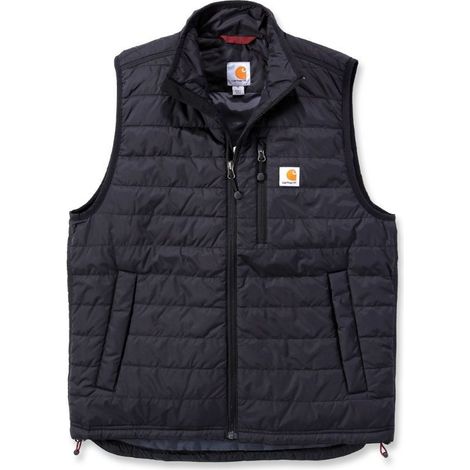 Carhartt – Doudoune sans manches homme Gilliam – Matelassée déperlante – Col montant zippé – Poches multiples – Dos allongé (1/7)