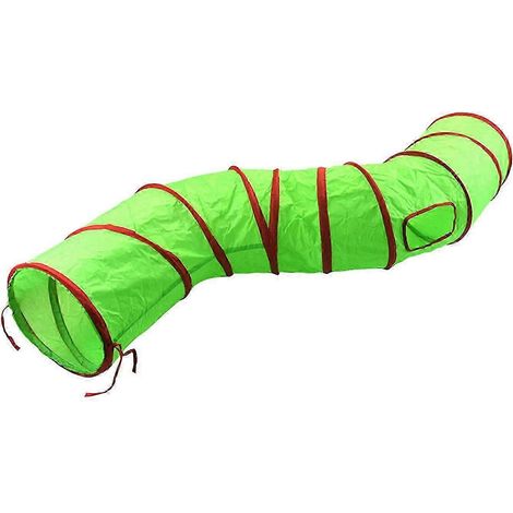 Spieltunnel für Kätzchen, zusammenklappbar, für Hunde, zum Spielen und Welpenauslauf (1/5)