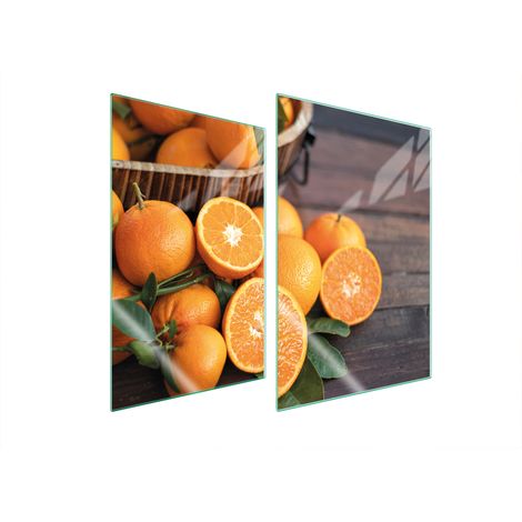 GLASSCHUTZPLATTE FÜR KÜCHE 2x35x52 OBST