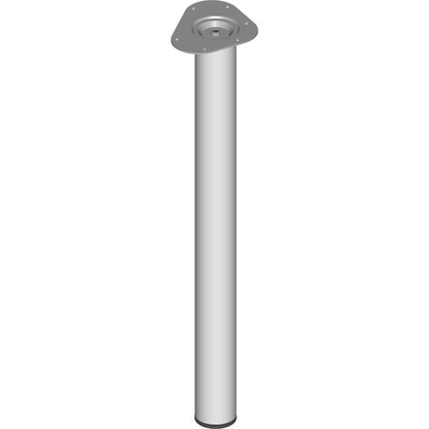 DIY, Unterbau-Möbelfuß 11102, Durchmesser 60x700mm silber 4 Stk (1/2)