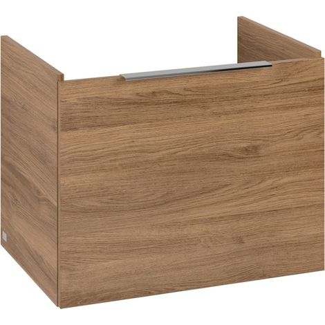 VB Waschbeckenunterschrank Architectura 600x470x438mm Eckig Kansas Oak