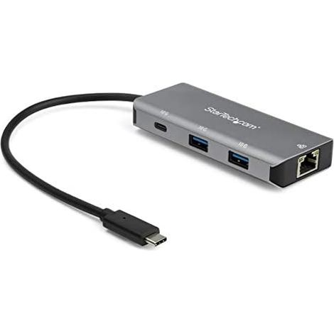 StarTech.com Hub Ladrón USB C con Puerto de Red Ethernet Gigabit RJ45 GbE - Concentrador USB Tipo C USB 3.2 Gen 2 de 10Gbps con 2 Puertos USB-A y 1 Puerto USBC - Alimentado por el Bus USB - de Alumini (1/5)