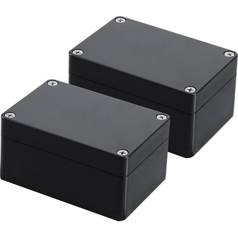 2 Pièces Boîtes de Jonction Etanche IP67, Boite de Derivation Boîtier de Projet Electrique Etanche Exterieur Boîte Dérivation de Connexion de Câblage DIY 100 68 50mm