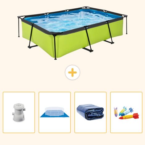 Exit-toys Piscine Exit Rectangulaire - 300x200x65 cm - 5-pièces S220 (1/5)