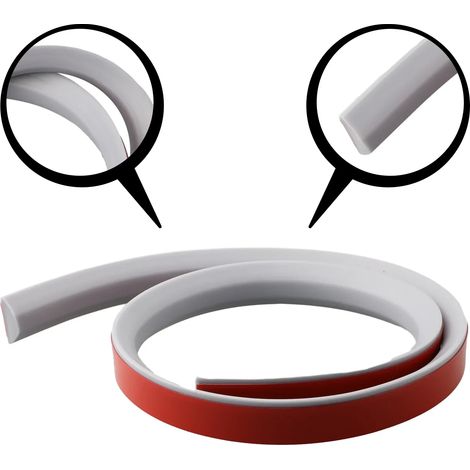 (gray 100cm)1pcs Bathroom Water Stopper Silicone Retaining Strip Water Shower Dam Flood Barrier Dry And Wet Separation Blocker (1/4)