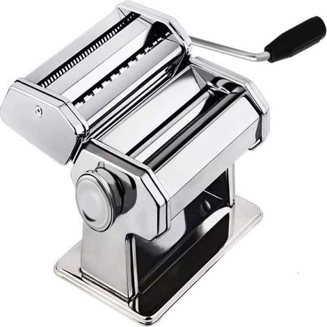 Máquina manual para hacer pasta con 6 niveles de grosor ajustables, 2 en 1, para espaguetis, fettuccine y lasaña. (1/5)