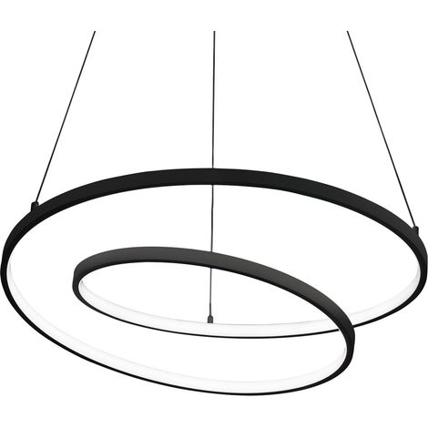 Ideal Lux Sospensione OZ 1 luce LED integrato nero metallo