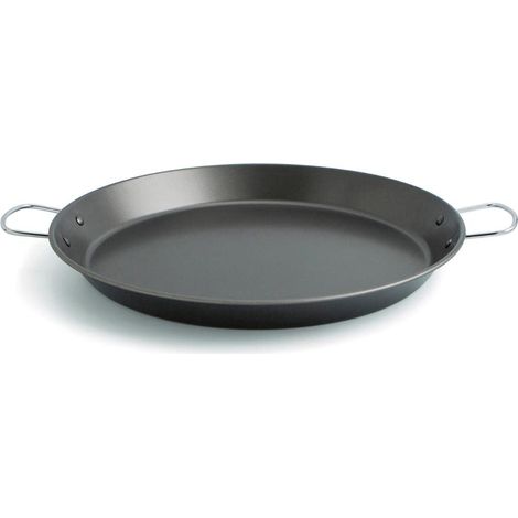 Quid Senia – Padella,padella in acciaio carbonato, ideale per Forni e piastre a induzione Nero 42 cm Nero (1/2)