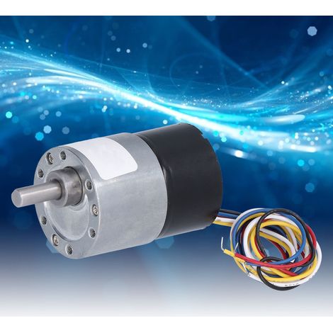 Bürstenloser Gleichstrommotor JGB37-3525, lange Lebensdauer, geräuscharm, reversibel, mit Rückkopplung, 24 V DC, 35 U/min (1/5)