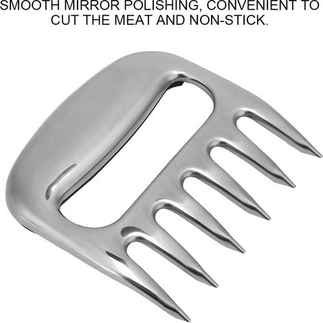 Fleischteiler aus Edelstahl + Grillklemme + klauenförmiger Fleischteiler + Truthahnmodell