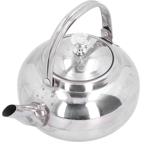 Teekessel aus Edelstahl, elegante Teekanne/Kaffeekanne mit Teesieb für Zuhause und Restaurant, 14 cm (1/5)