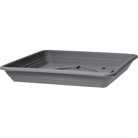 Scheurich Untersetzer Serie 327 Lara metallic grau 35 x 35 cm Untersetzer