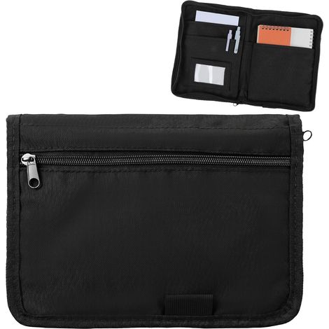 Porte-documents pour véhicule, format A5, 24 x 17,5 cm, multifonction, boîte à gants, organiseur de voiture, plusieurs compartiments, poches pour factures, passeport, reçus, cartes (1/5)