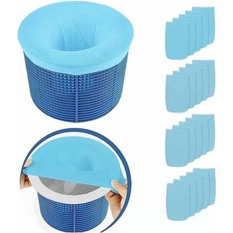 20 wiederverwendbare und superelastische Pool-Skimmer-Socken für Pool-Spa-Pumpenkorb (1/4)