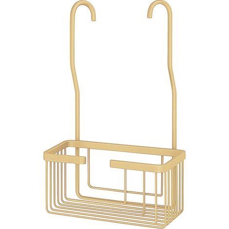 Kibath Portagel con ganchos LLUN rectangular acabado ORO CEPILLADO fabricado en acero inoxidable