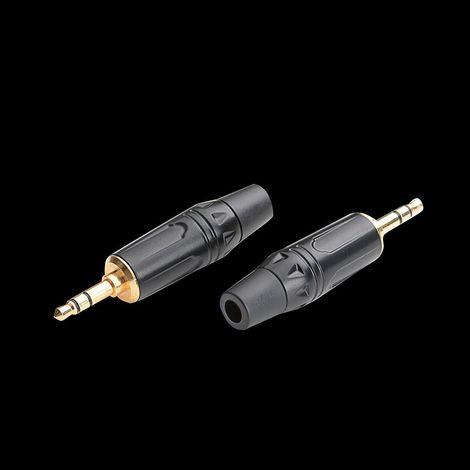Vergoldeter 3,5-mm-Audiostecker, der an die Kopfhörerbuchse des Mobiltelefons gelötet ist, 3,5-mm-Stecker, dreiteiliger AUX-Kabelanschlussblock, großes Gehäuse, 6 mm Kabelende. (1/4)