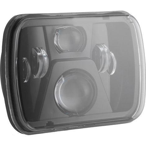 Projecteur LED Carré 7 Pouces H4 Ultra Lumineux 12-24V pour Jeep Wrangler YJ, Phare Haute Performance, Étanche et Durable (1/5)