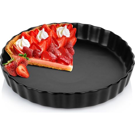 Stampo per crostata in ceramica, nero, 24,5 cm (1/5)