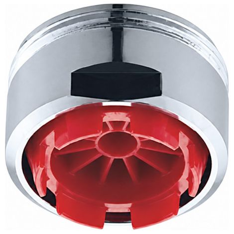 NEOSTRAHL Aeratore per clinica rosso maschio 24x100 7,5 a 9L/min.